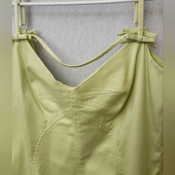 Ideology lime green‎ NWT spaghetti strap summer dress 10 - Picture 3 of 10